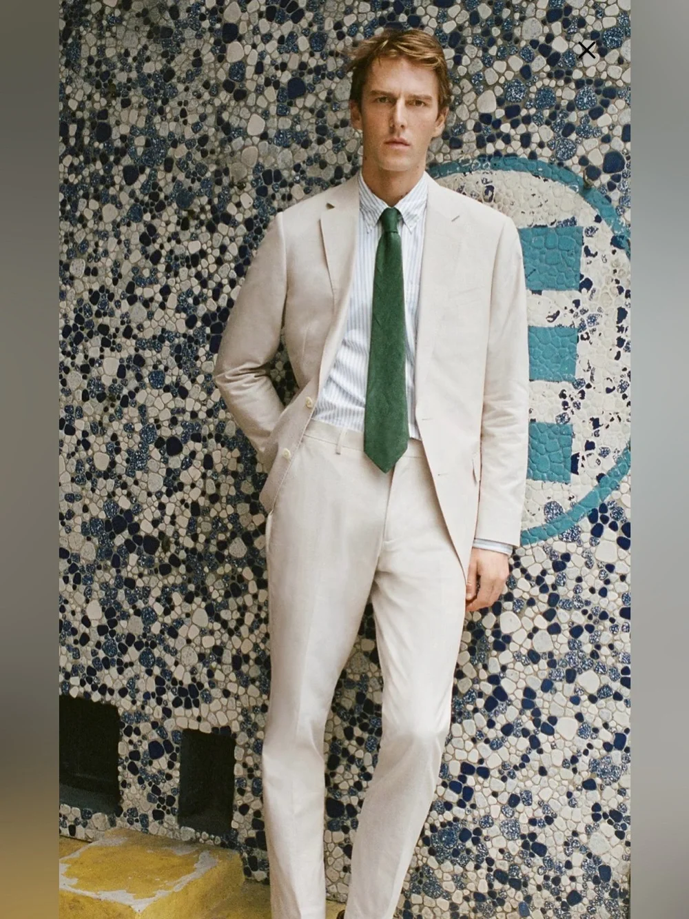 NWT J.Crew Men's 34/32 Khaki‎ Ludlow Slim-Fit Portuguese Cotton Oxford Suit Pant